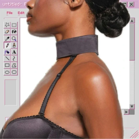SKIMS Stretch Satin Corset CHOKER NECKLACE ONLY BNWT! - Picture 7 of 8